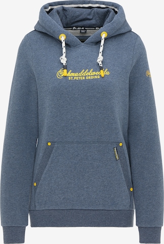 Schmuddelwedda Sweatshirt 'St. Peter-Ording' in Blue: front