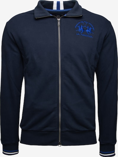 La Martina Sudadera con cremallera 'MAF300' en S en azul oscuro, Vista del producto