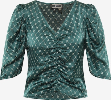 faina Bluse in Grün: Vorderseite