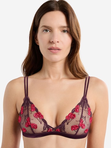 ETAM Triangel BH 'Its Cherry' in Lila: voorkant