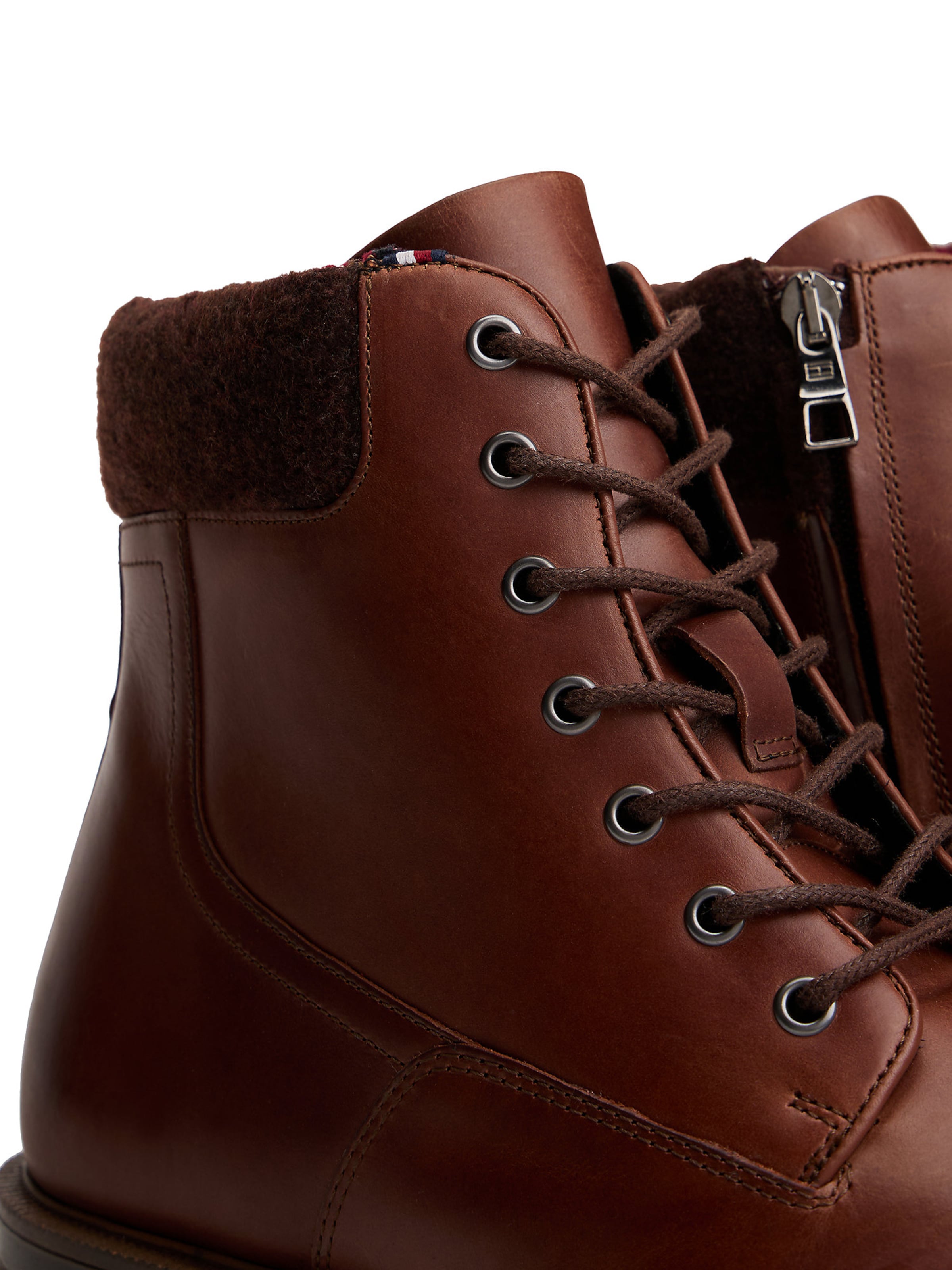 TOMMY HILFIGER Veterboots in Bruin