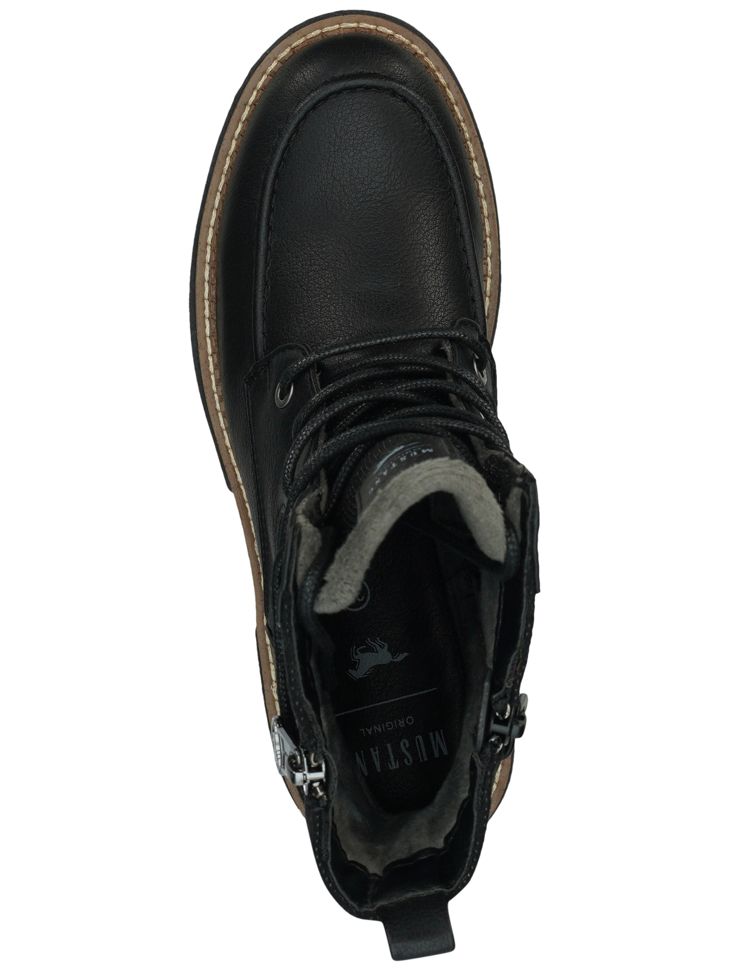 Bottines à lacets MUSTANG en noir