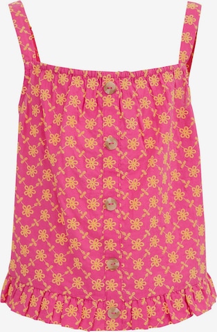WE Fashion Блузка в Ярко-розовый: спереди