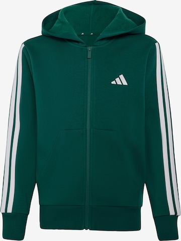 ADIDAS SPORTSWEAR Sports sweat jacket 'Essentials' in Green: front