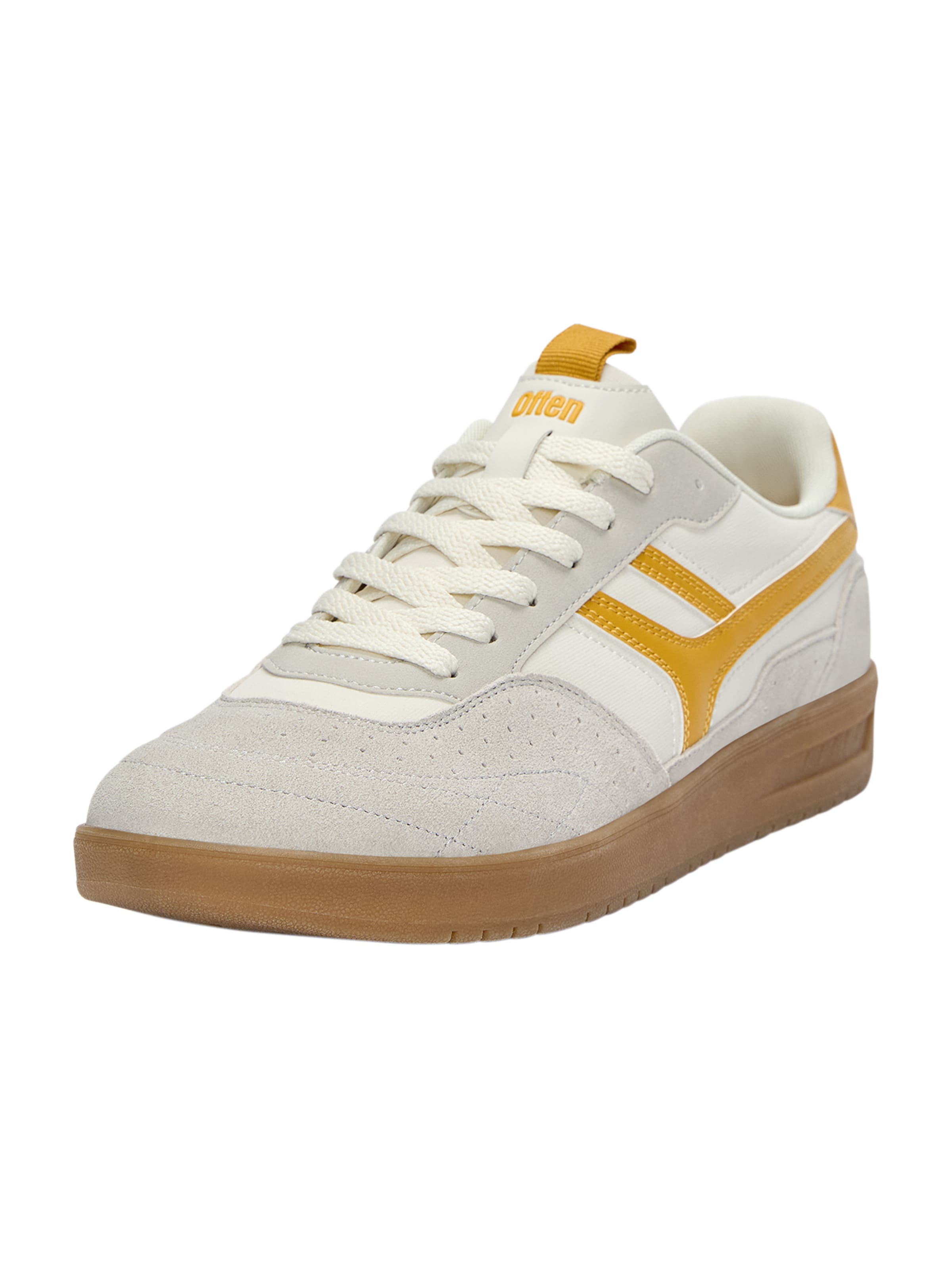 Pull&Bear Platform trainers in Light grey / Orange / White, Item view