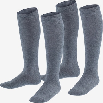 ESPRIT Socks 'Foot Logo 2-Pack' in Grey: front