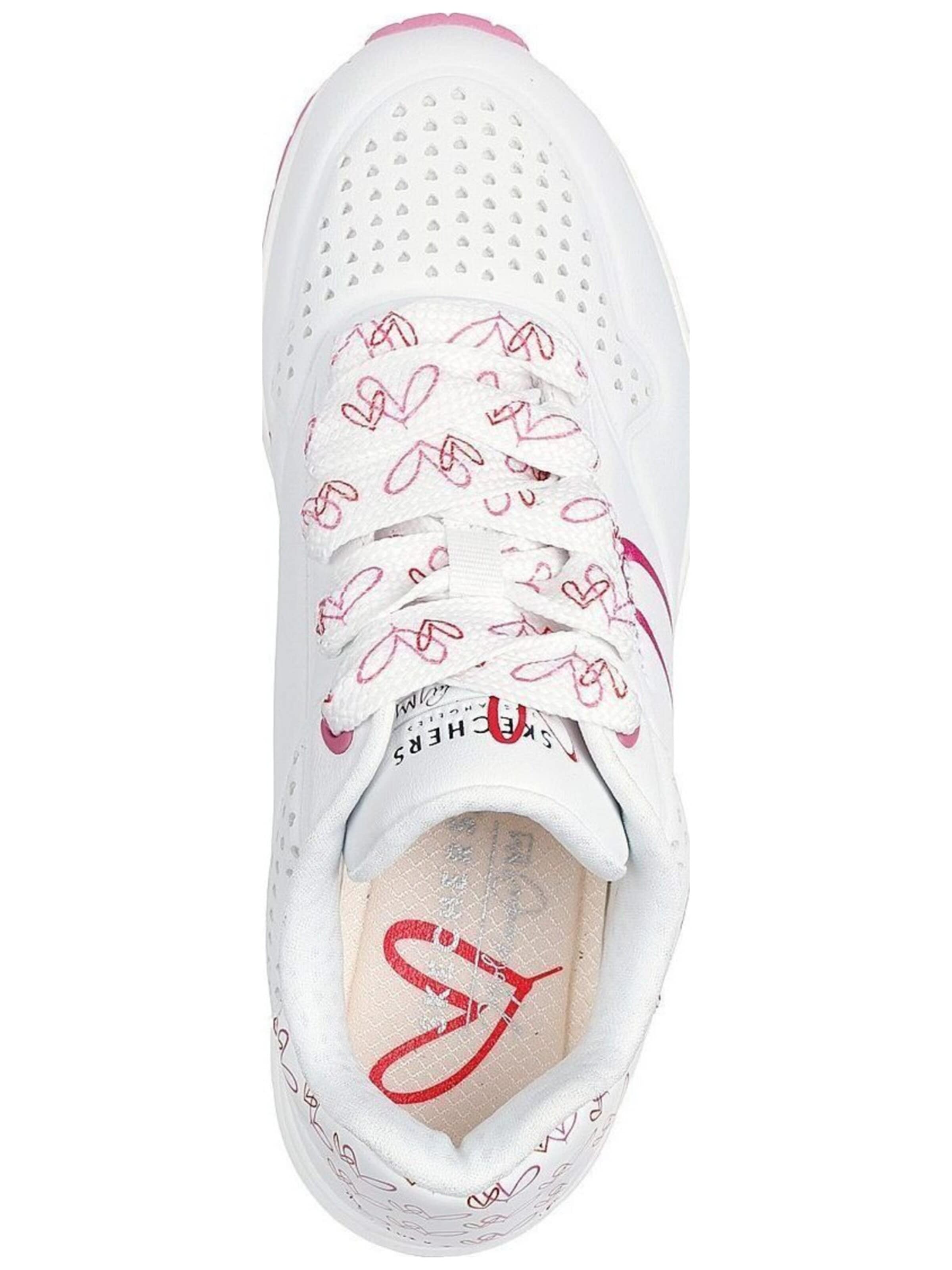 Scarpa sportiva 'Twin Hearts' di SKECHERS in bianco