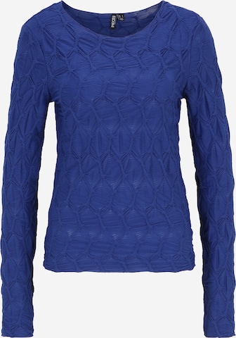 Pieces Tall Shirt 'LOLA' in Blauw: voorkant