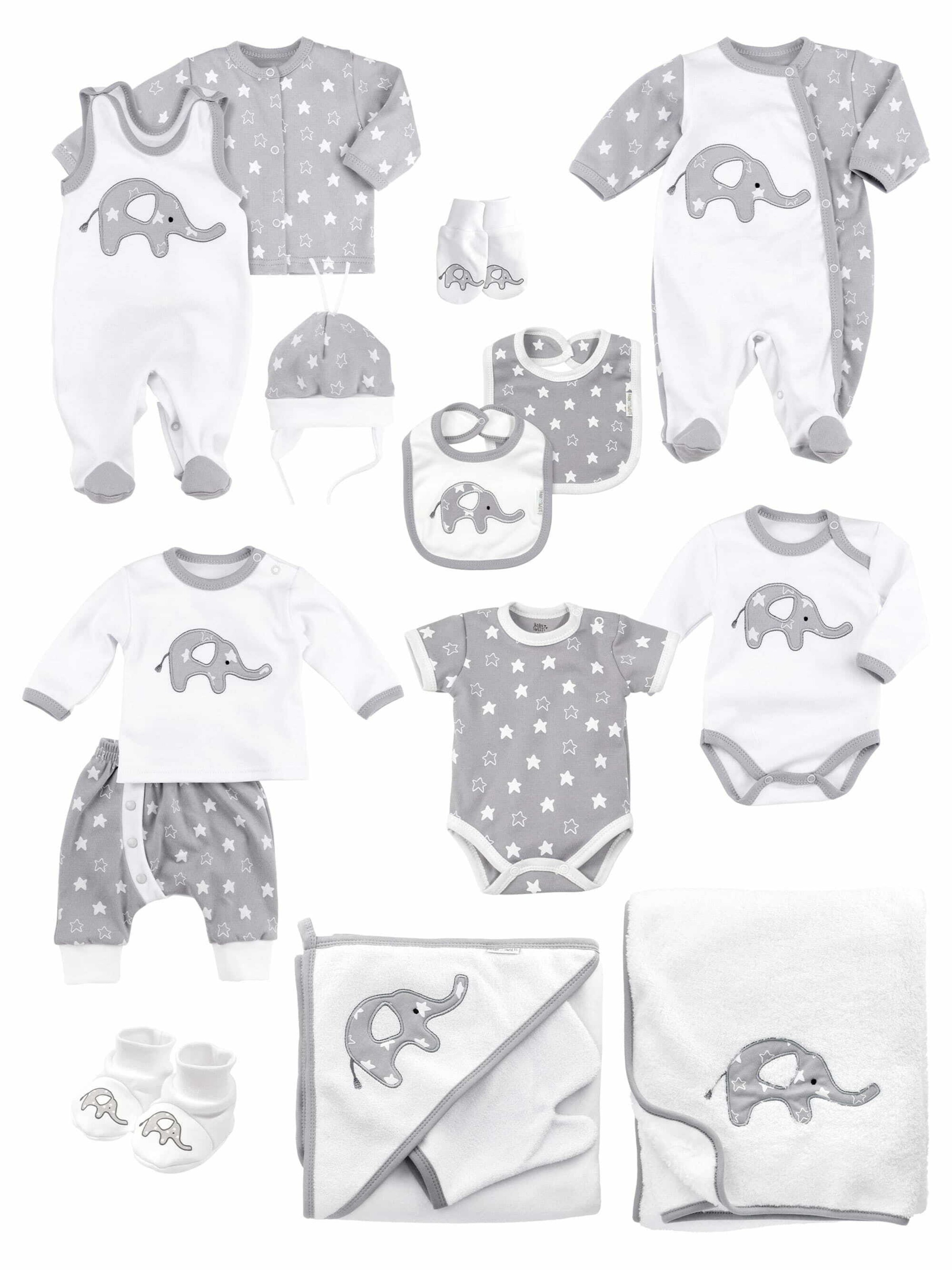 Set 'Little Elephant' Baby Sweets en mélange de couleurs : devant