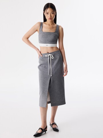Twist Bralette Bra in Grey