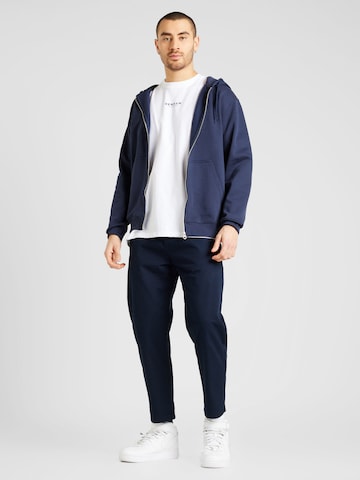 WEEKDAY Zip-Up Hoodie in Blue