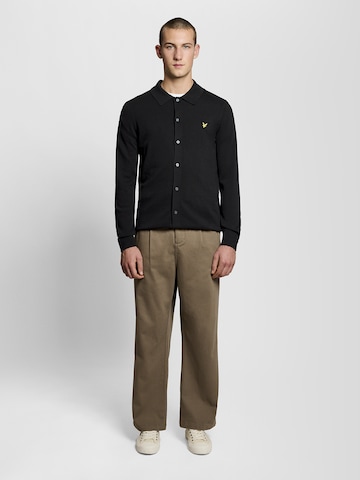 Lyle & Scott Gebreid vest in Zwart