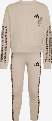 Costum de trening de la ADIDAS SPORTSWEAR pe gri: față