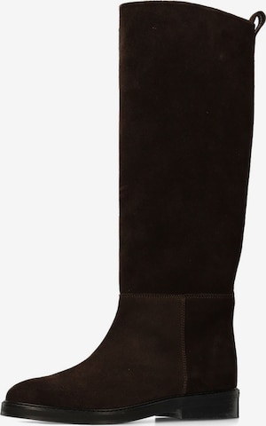Bottes MANFIELD en marron : devant