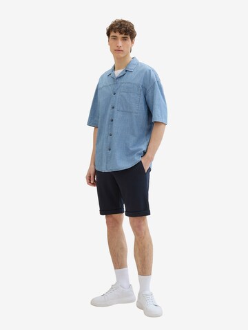 TOM TAILOR DENIM Slimfit Shorts in Blau