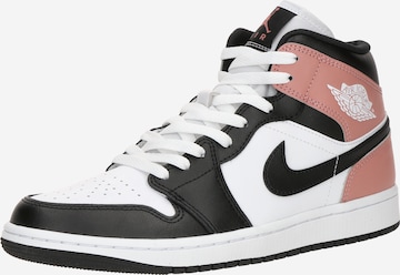 Baskets hautes 'AIR JORDAN 1' Jordan en blanc : devant