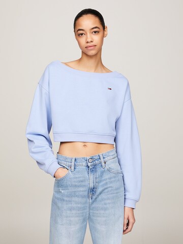 Tommy Jeans Sweatshirt 'Essential' in Blauw: voorkant