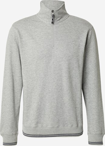 INDICODE JEANS Sweatshirt 'Vobber' in Grijs: voorkant