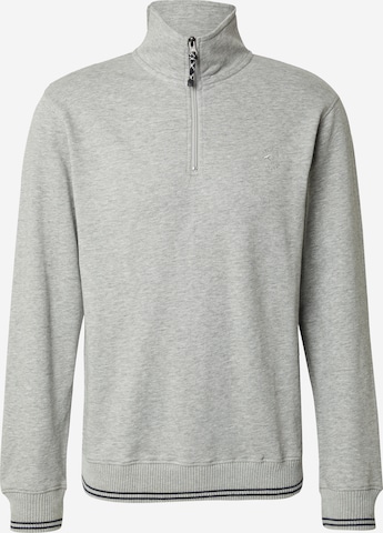 INDICODE JEANS Sweatshirt 'Vobber' in Grey: front