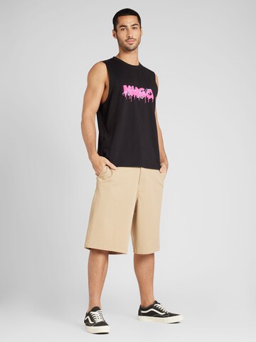 HUGO Shirt 'Dopical' in Black
