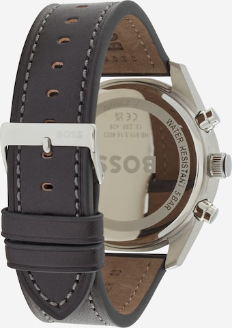 BOSS Analoog horloge 'SKYTRAVELLER' in Zwart