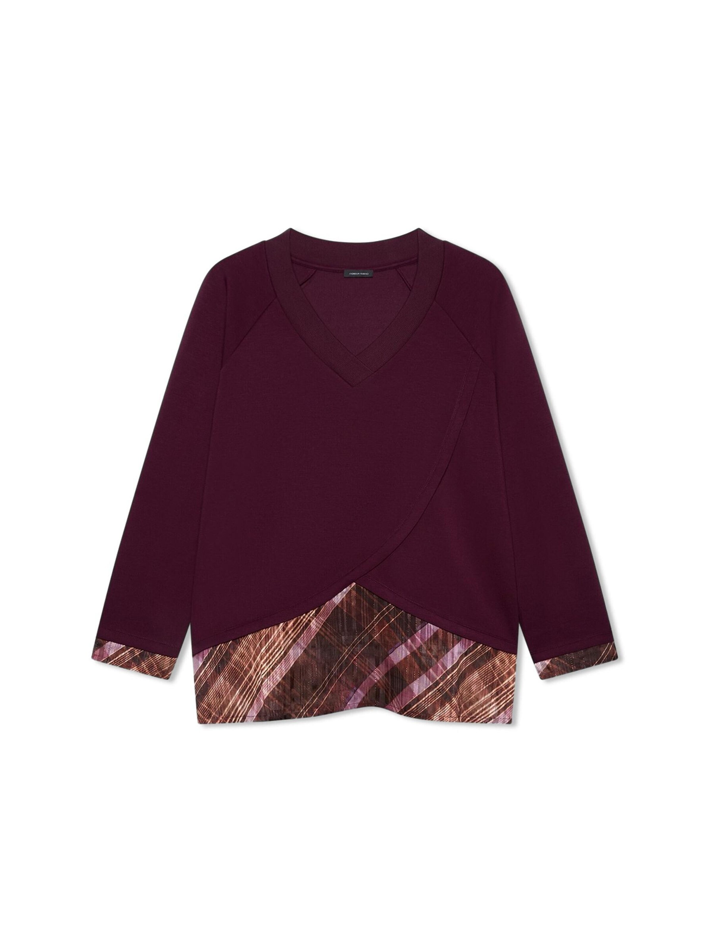 Sweat-shirt Fiorella Rubino en rouge : devant