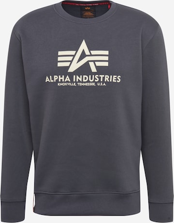 ALPHA INDUSTRIES Sweatshirt 'Basic' in Grau: predná strana