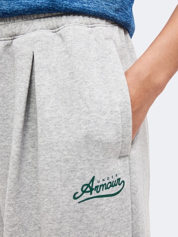 UNDER ARMOUR Wide leg Παντελόνι φόρμας 'RIVAL VARSITY' σε γκρι