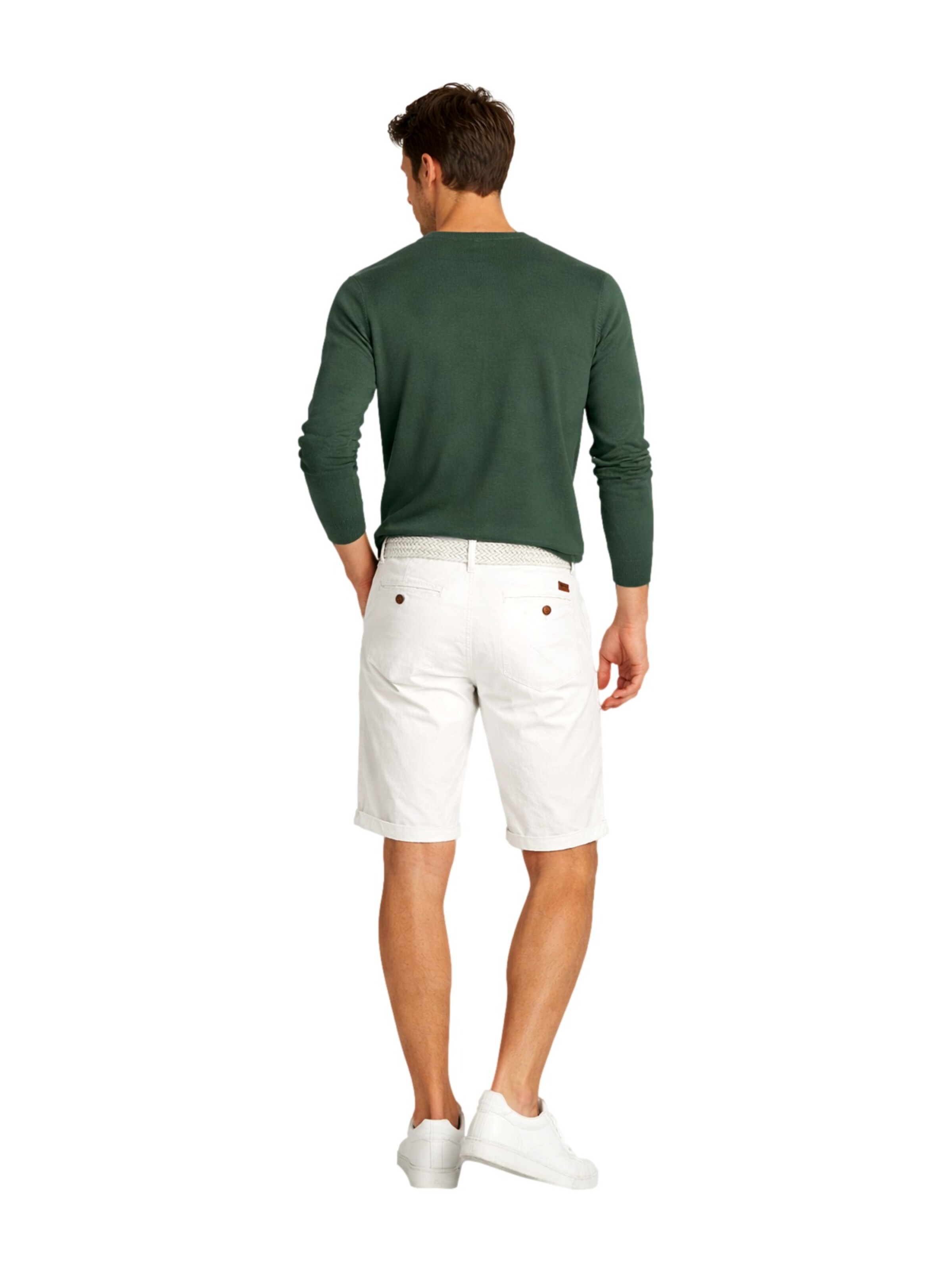INDICODE Regular Broek 'Conor' in Wit