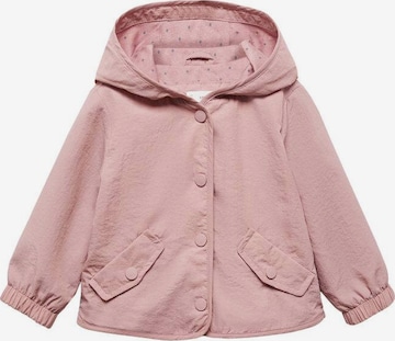 MANGO KIDS Between-Season Jacket 'Wind' in Pink: front