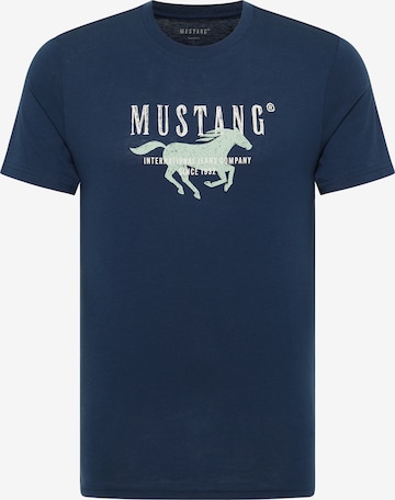 MUSTANG T-Shirt 'Austin' in Blau: Vorderseite
