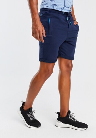 Leif Nelson Slimfit Shorts 'LN-8299' in Blau