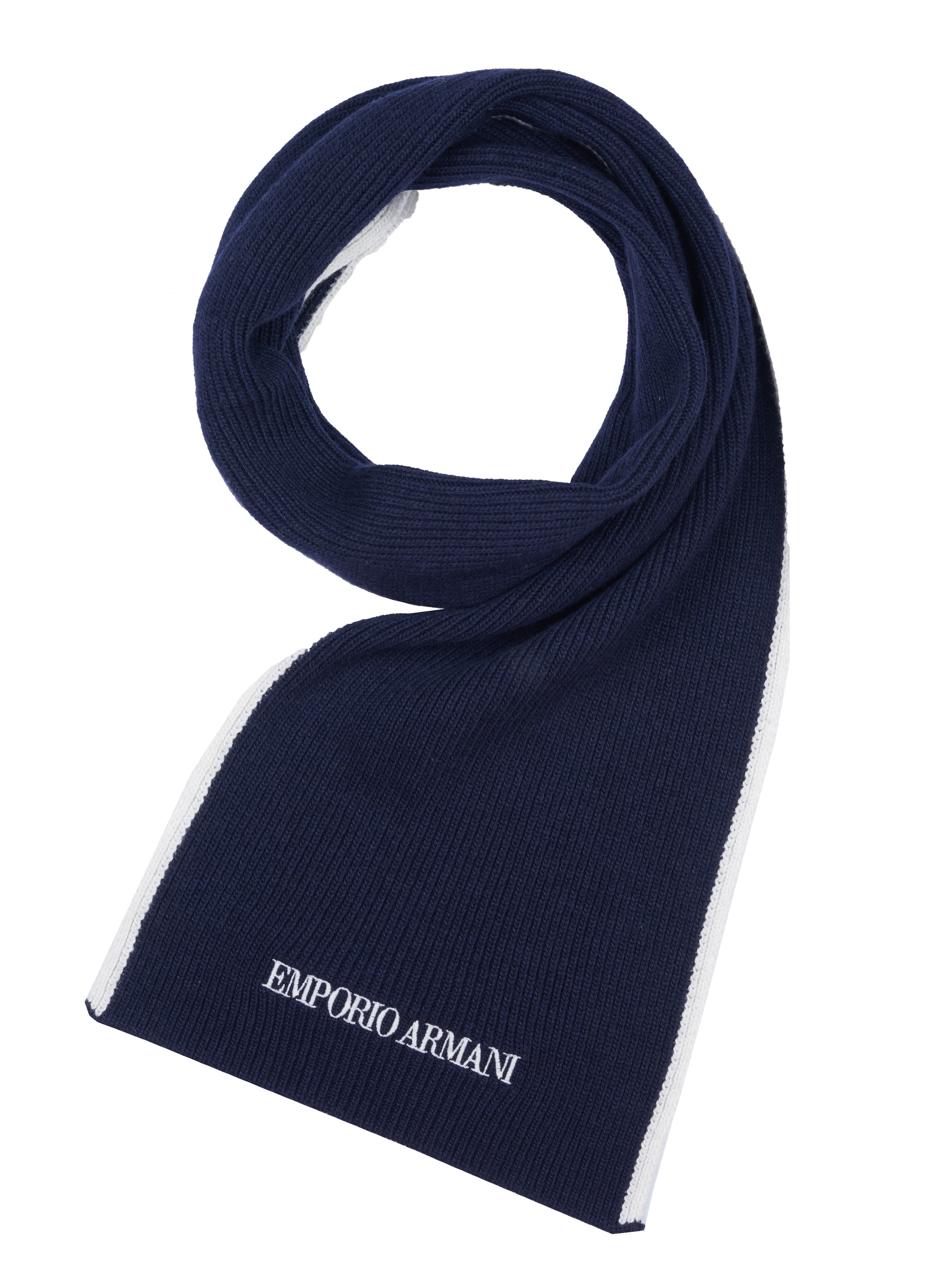 ARMANI Schal‌‌‌‌‌ in Blau: Vorderseite