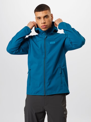 JACK WOLFSKIN Outdoorjas 'Northern Point' in Blauw: voorkant