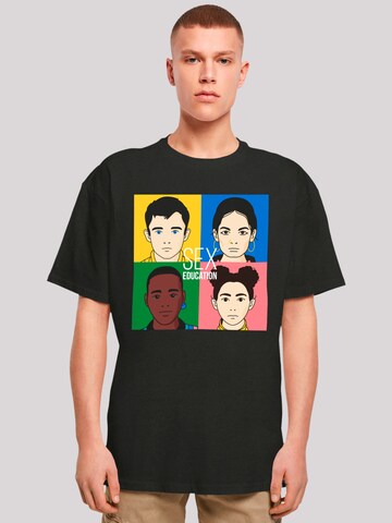 F4NT4STIC Shirt 'Sex Education Netflix TV Series' in Black: front