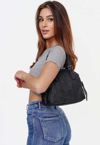 HARPA Handbag 'MEG' in Black: front