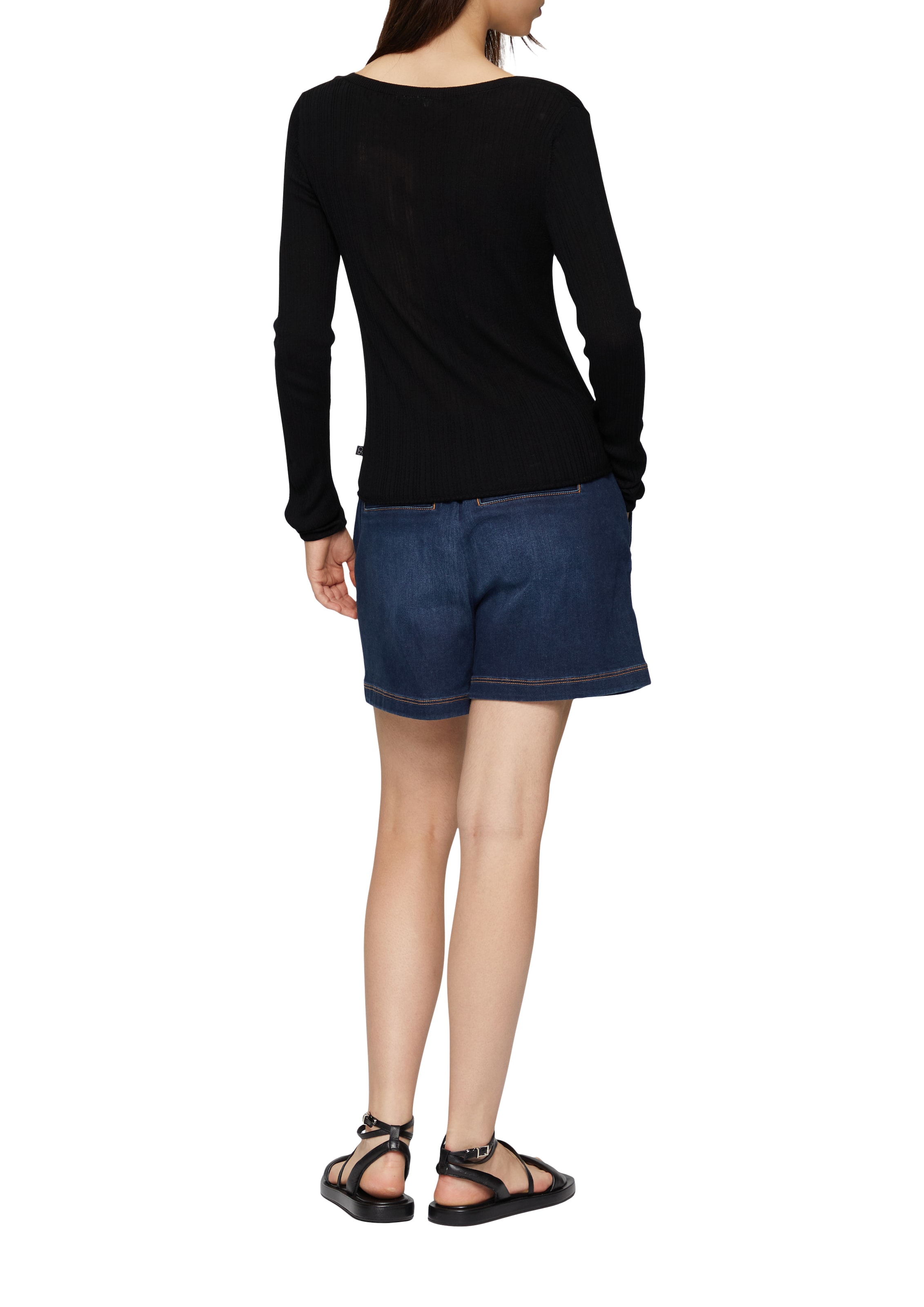 QS Pullover in Schwarz