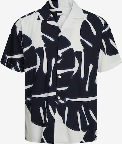 JACK & JONES Overhemd 'Palma Resort' in de kleur Zwart / Wit, Productweergave