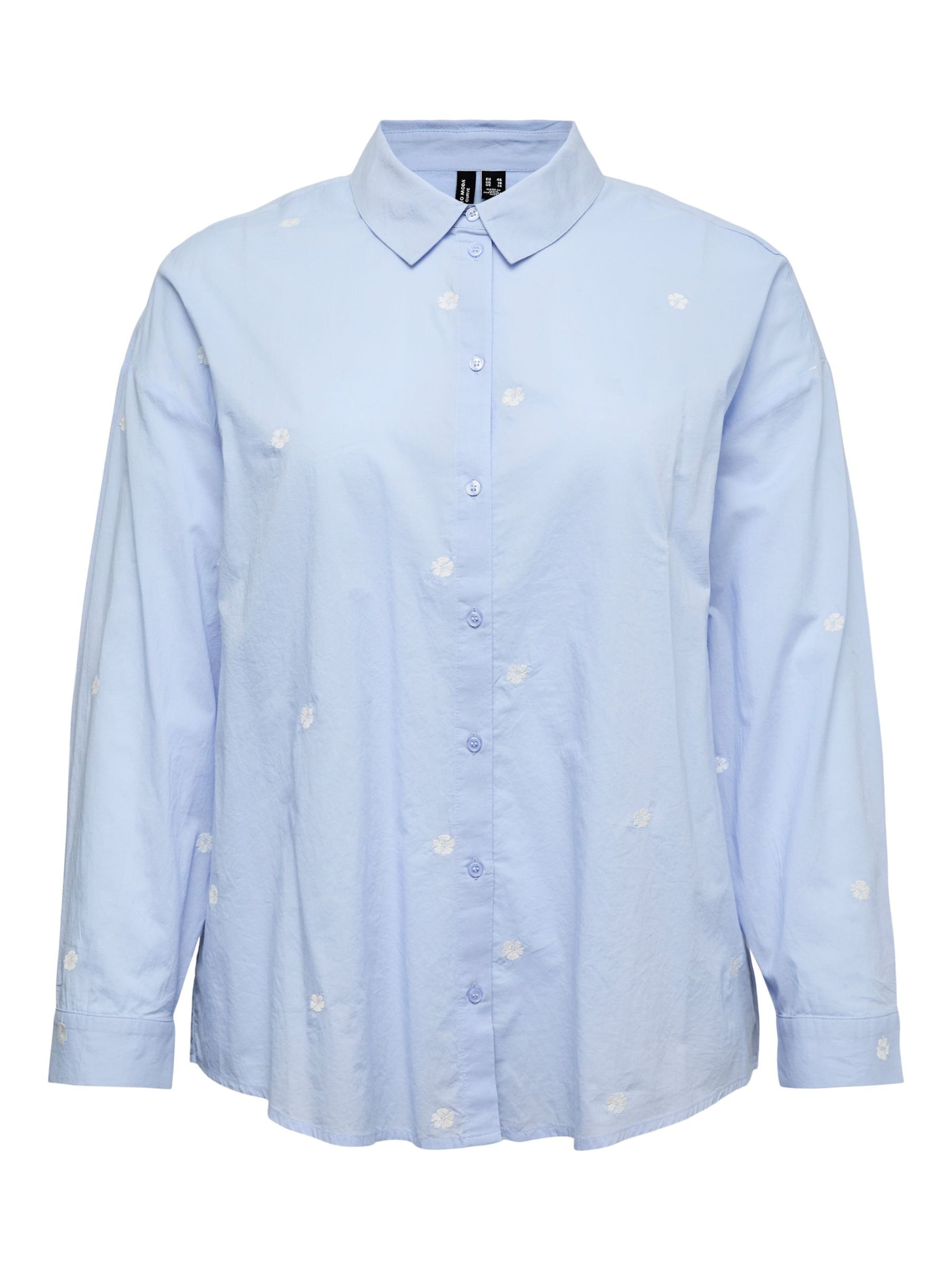 Vero Moda Curve Blouse 'VMCOdona' in Blue: front