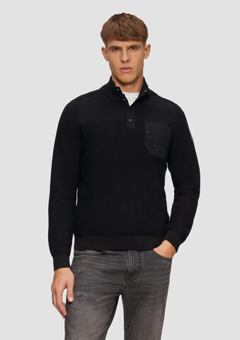 Pull-over s.Oliver en noir : devant
