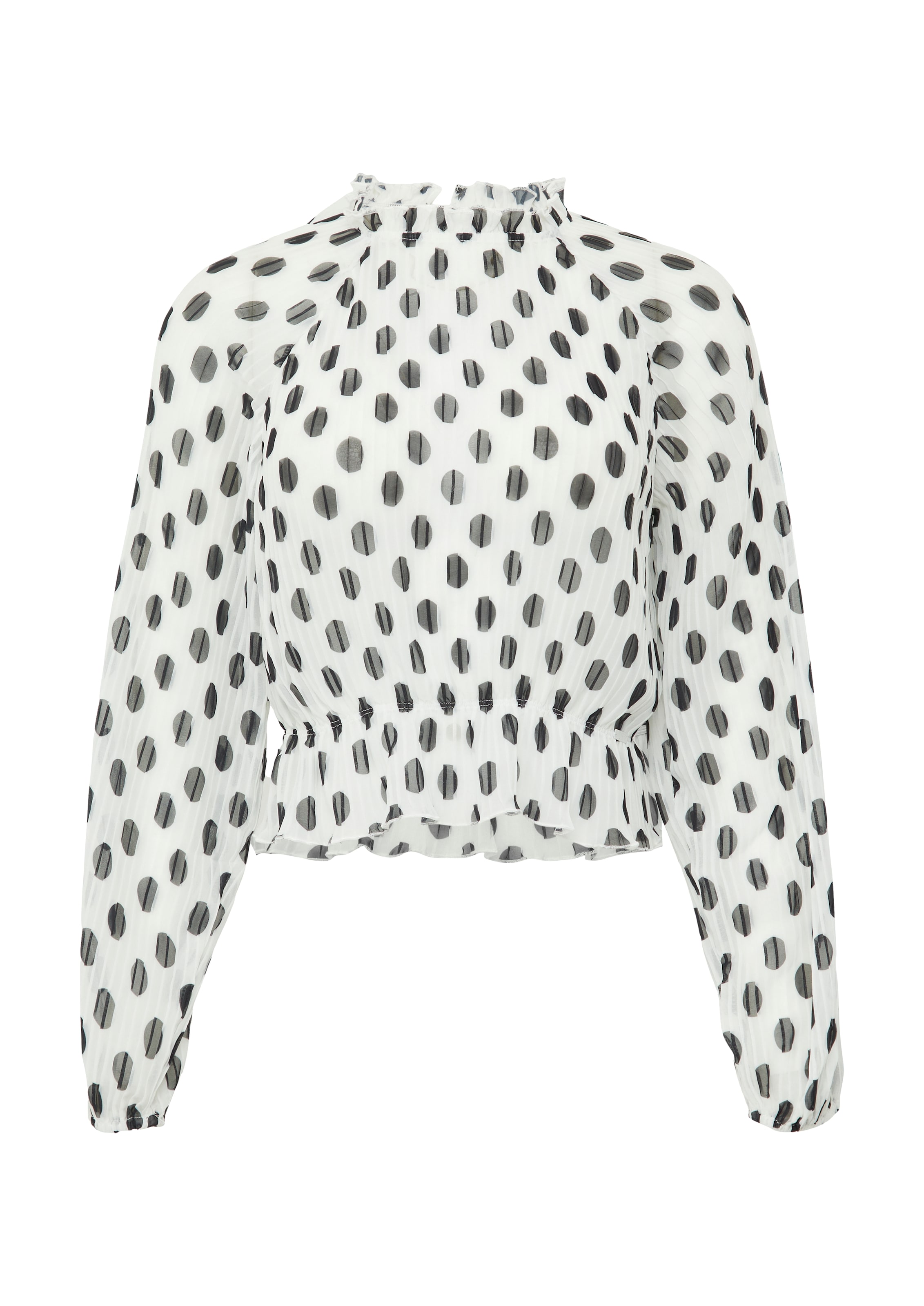 QS Bluse in Beige: Vorderseite