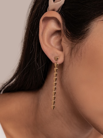 Hey Happiness Ohrringe 'Heart Cascade' in Gold