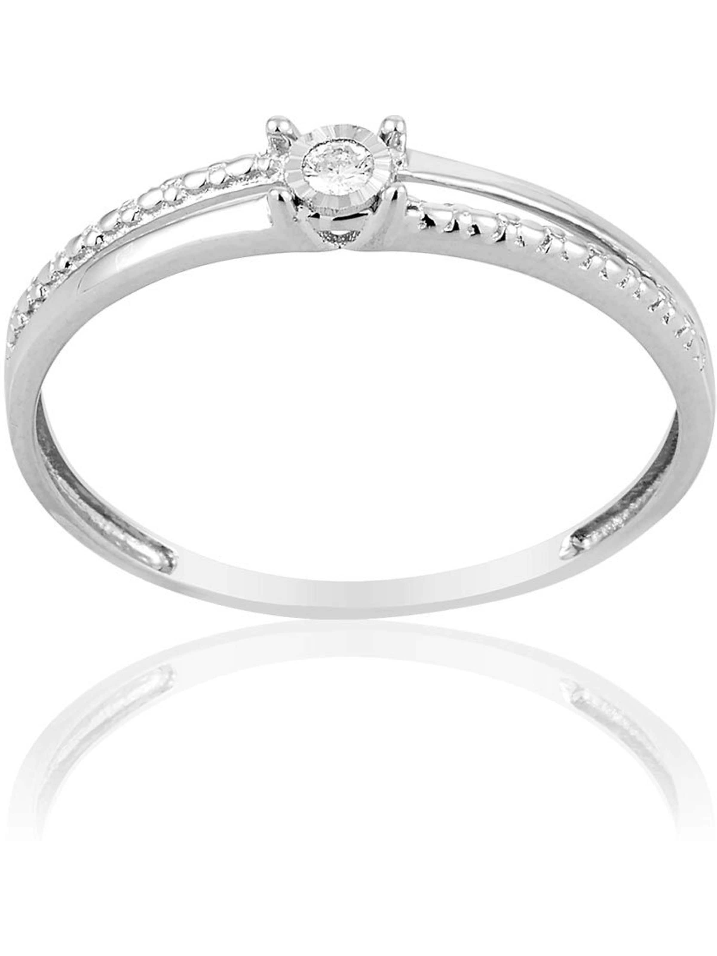 CHRIST Ring in Weiß: Vorderseite