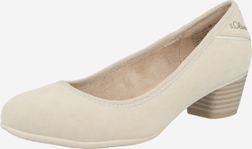 Pumps de la s.Oliver pe bej: față