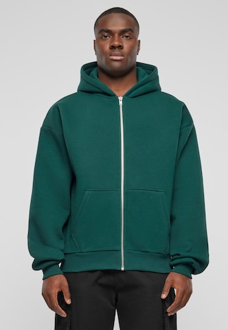 Prohibited Zip-Up Hoodie in Green