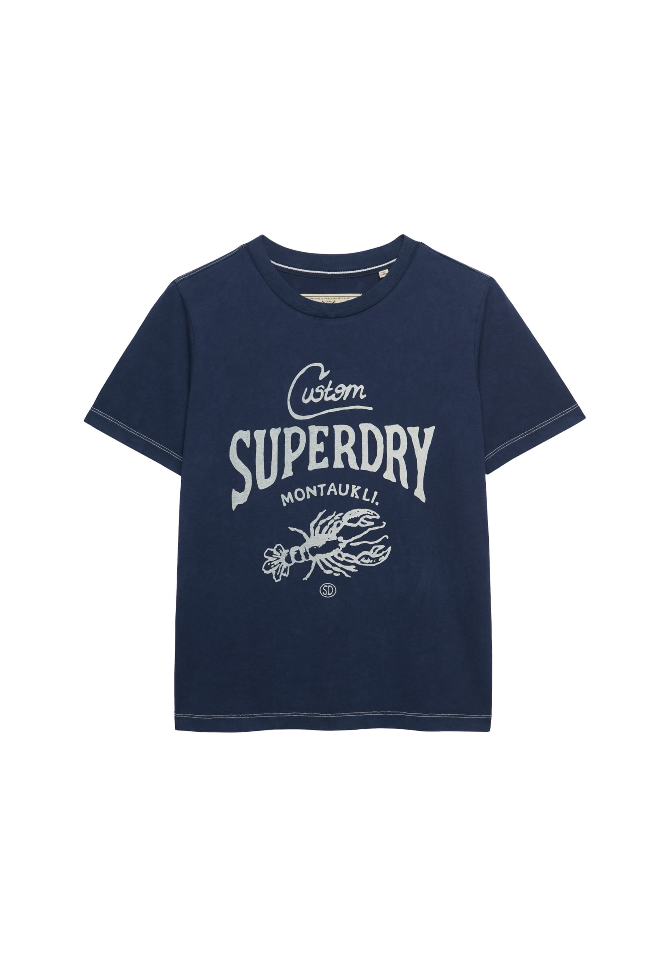 T-shirt 'Heritage Hamptons' Superdry & Co en bleu : devant