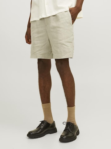 JACK & JONES - Loosefit Calças chino 'Bill Lawrence' em bege: frente