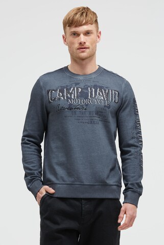 CAMP DAVID Sweatshirt in Blue: front