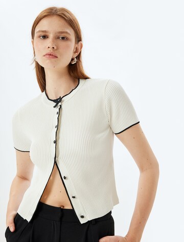 Koton Gebreid vest in Beige