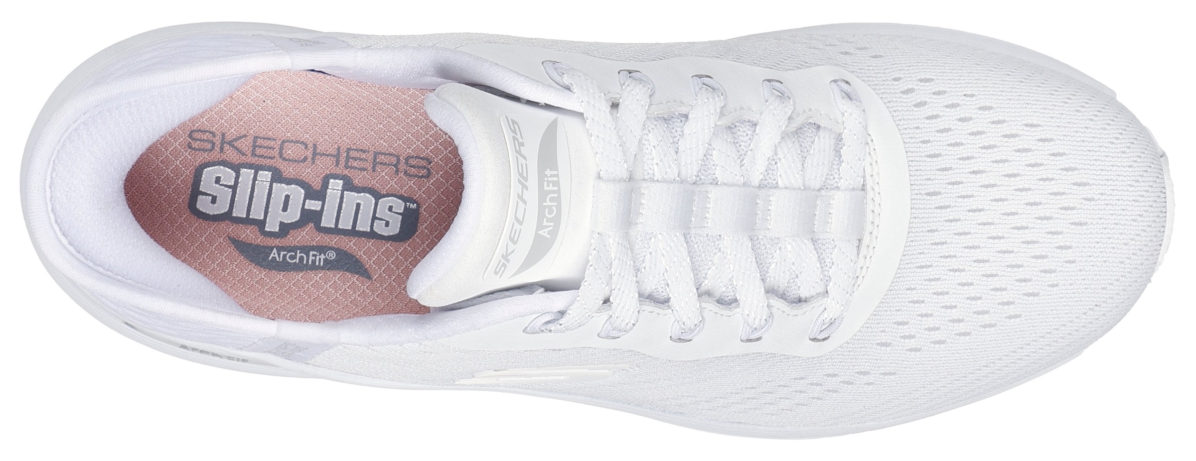 Baskets basses SKECHERS en blanc